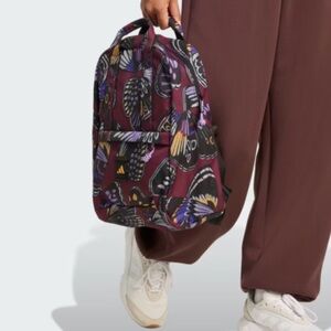 Farm Rio BACKPACK collab with Adidas purple maroon backpack NWT